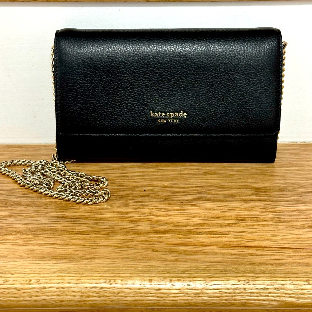 Kate Spade New York Roulette Leather Wallet on a Chain